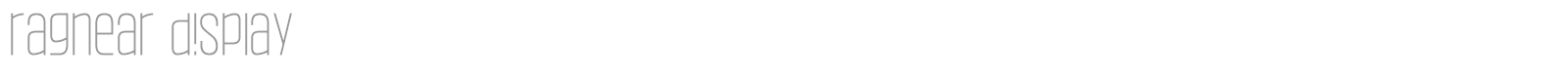 Ragnear Display font preview